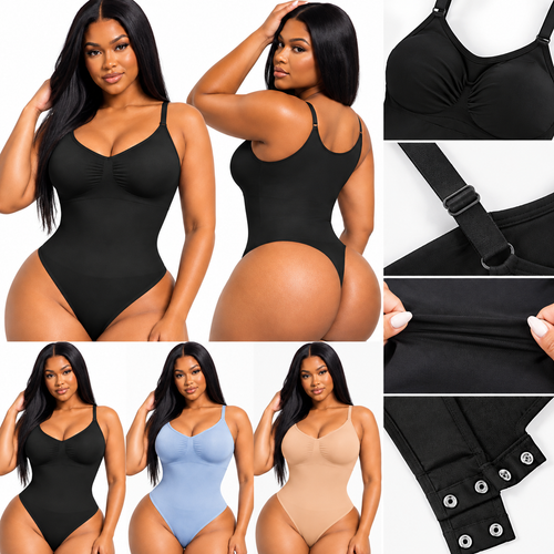 Smoothing Shapewear Bodysuit for Women Faja Full Body Shaper Thong Soft Body Shaping Sculpting Breast Slimming Underwear