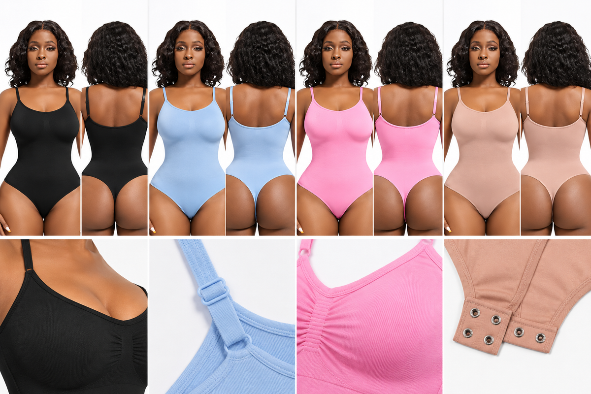 Smoothing Shapewear Bodysuit for Women Faja Full Body Shaper Thong Soft Body Shaping Sculpting Breast Slimming Underwear