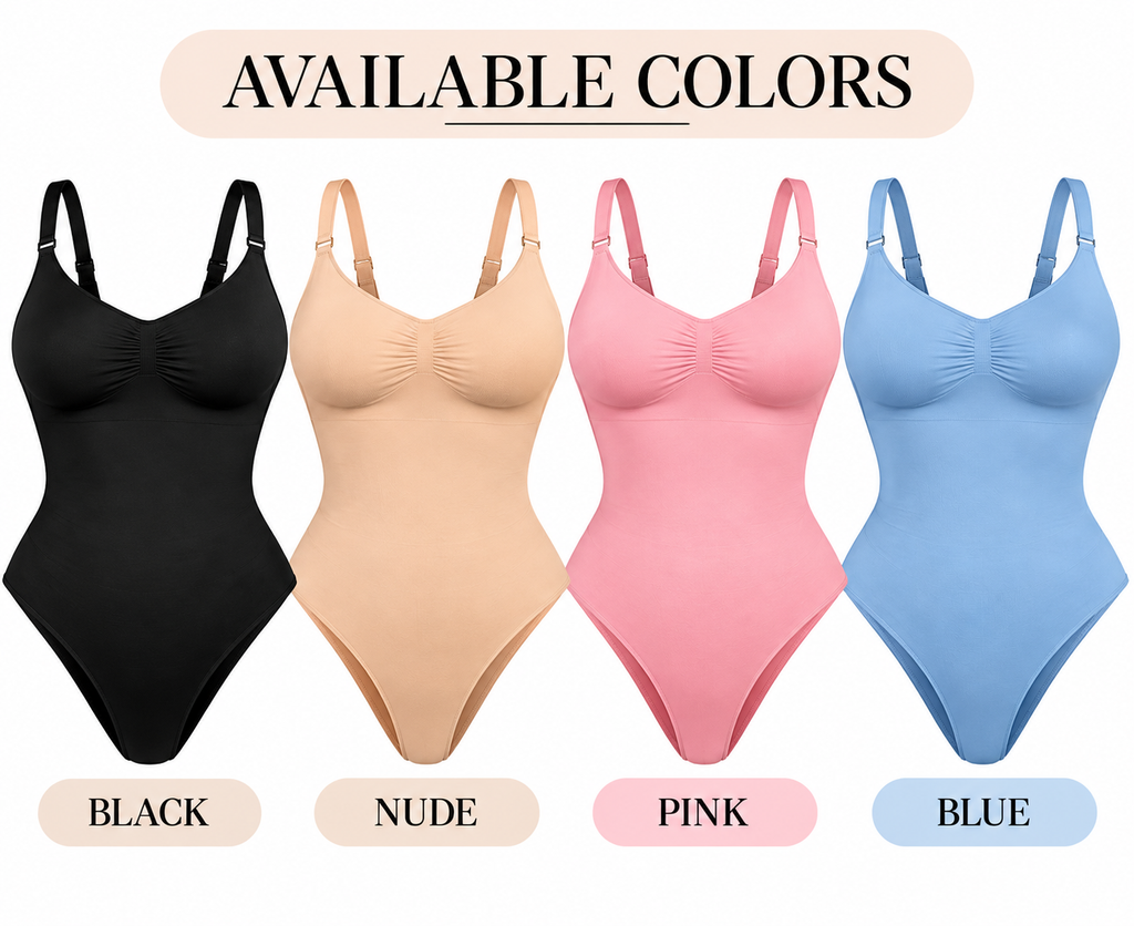 Smoothing Shapewear Bodysuit for Women Faja Full Body Shaper Thong Soft Body Shaping Sculpting Breast Slimming Underwear